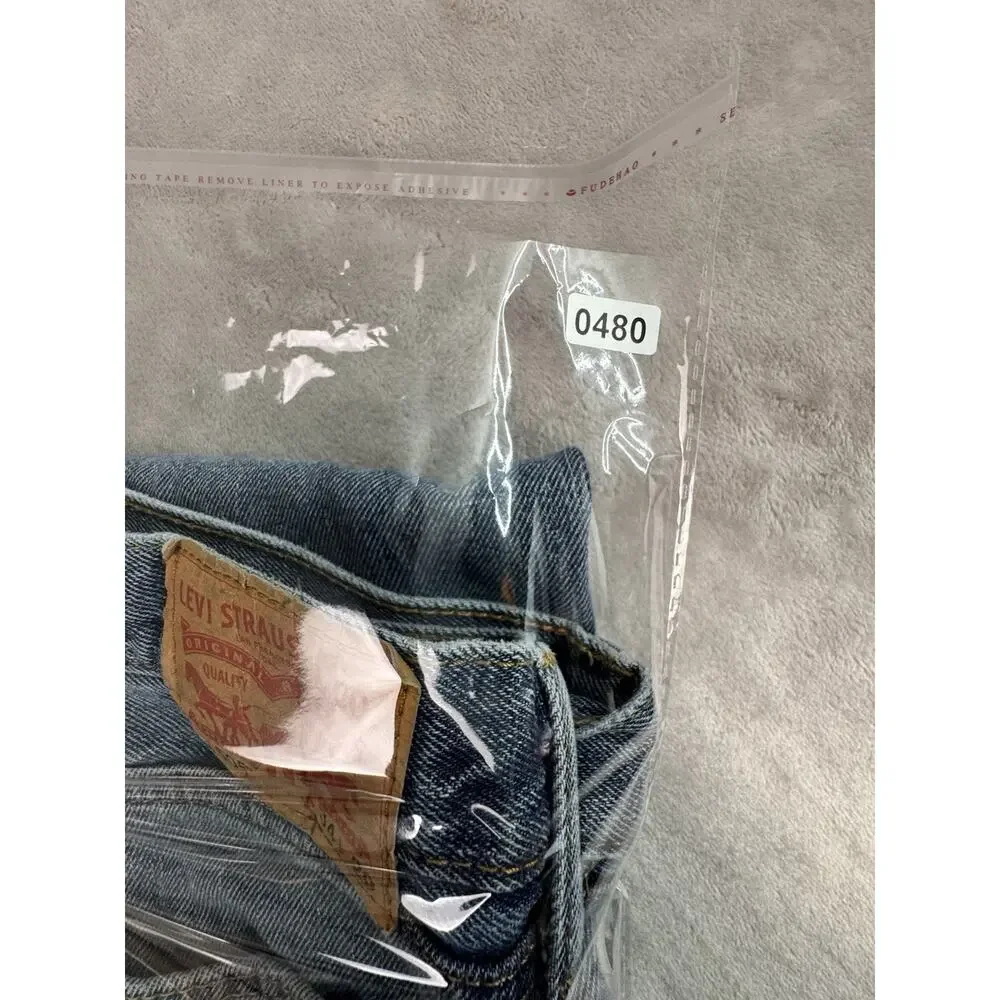 LEVIS 505 MENS DENIM JEANS MEDIUM WASH SIZE 34x29 ZIPPER BUTTON FLY POCKETS PANT